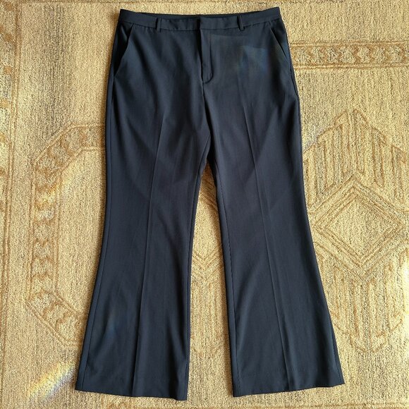 Plus Size Banana Republic Sculpted Stretch Blue Flare Pants 18 | Workwear Chic - Picture 1 of 10